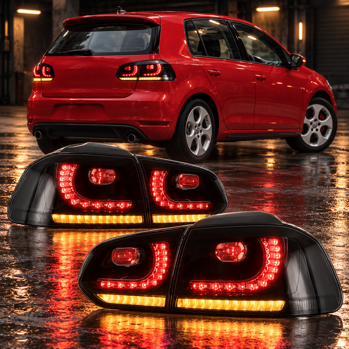 Volkswagen Golf Mk6 2008-2013 Aftermarket LED Sequential Tail lights