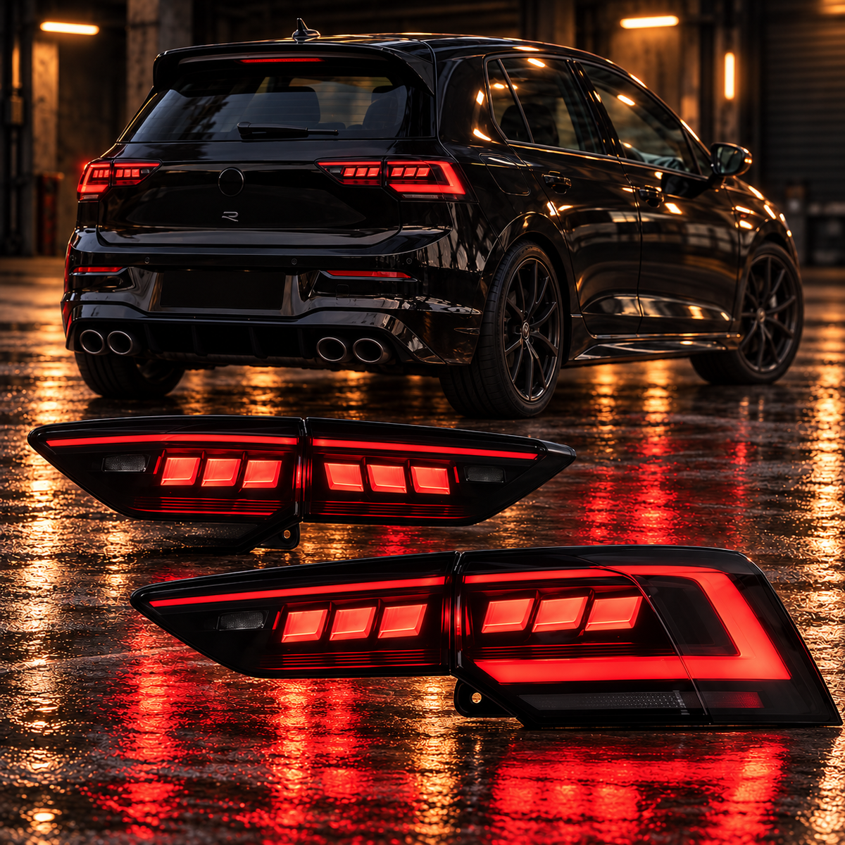 Volkswagen Golf Mk8 2020-2024 Aftermarket LED Sequential Tail lights