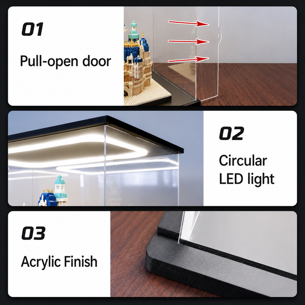 Roof-Lit LED Acrylic Display
