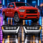 RAM 1500 2019-2024 Aftermarket LED Sequential Projector Head Lights