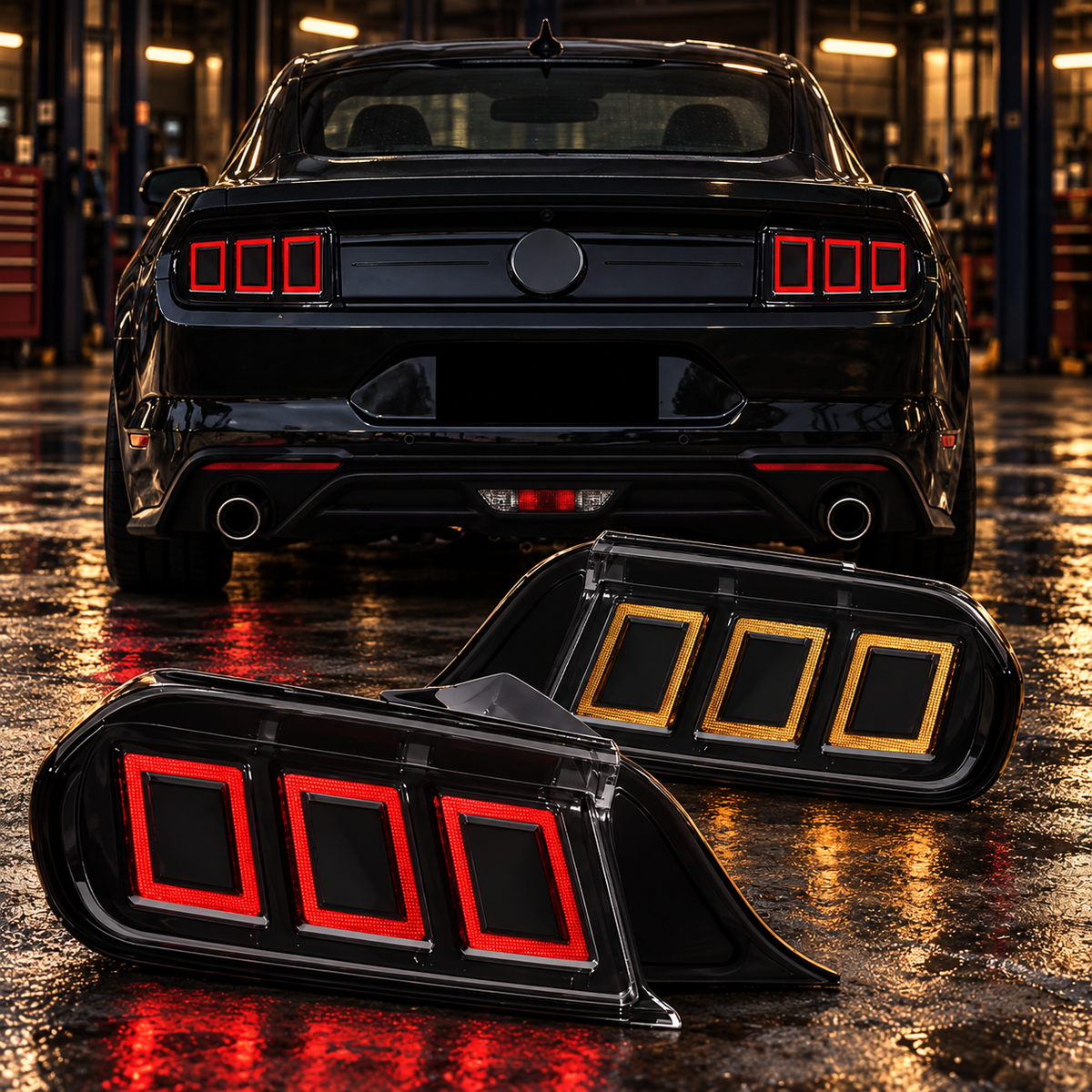 Ford Mustang 2015-2023 Aftermarket LED RGB Sequential Tail lights