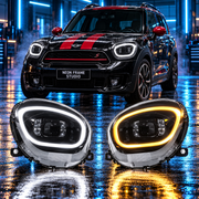 MINI Cooper Countryman 2007-2014 Aftermarket LED RGB Sequential Projector Head Lights
