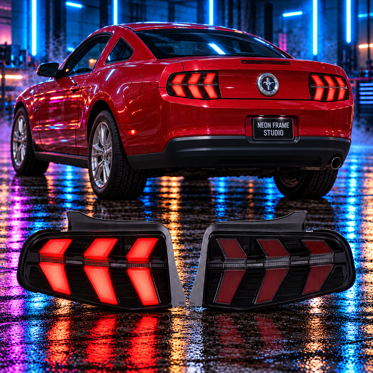 Ford Mustang 2010-2015 Aftermarket LED Sequential Tail lights