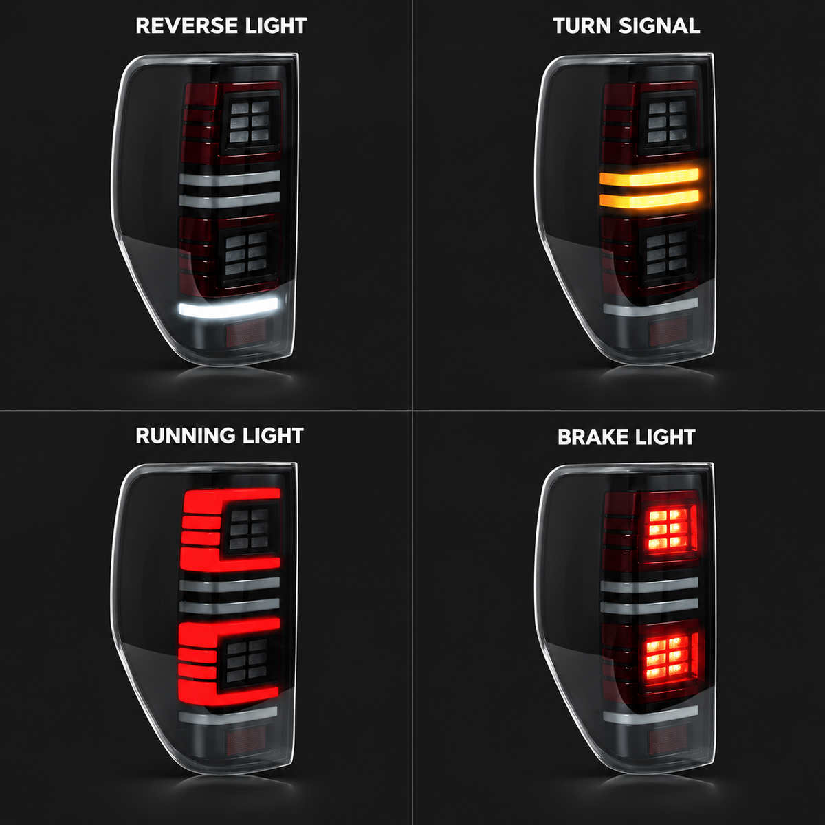Ford Ranger Raptor 2012-2021 Aftermarket LED Sequential Tail lights