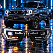 Toyota Tacoma 2005-2023 Aftermarket LED RGB Sequential Projector Head Lights