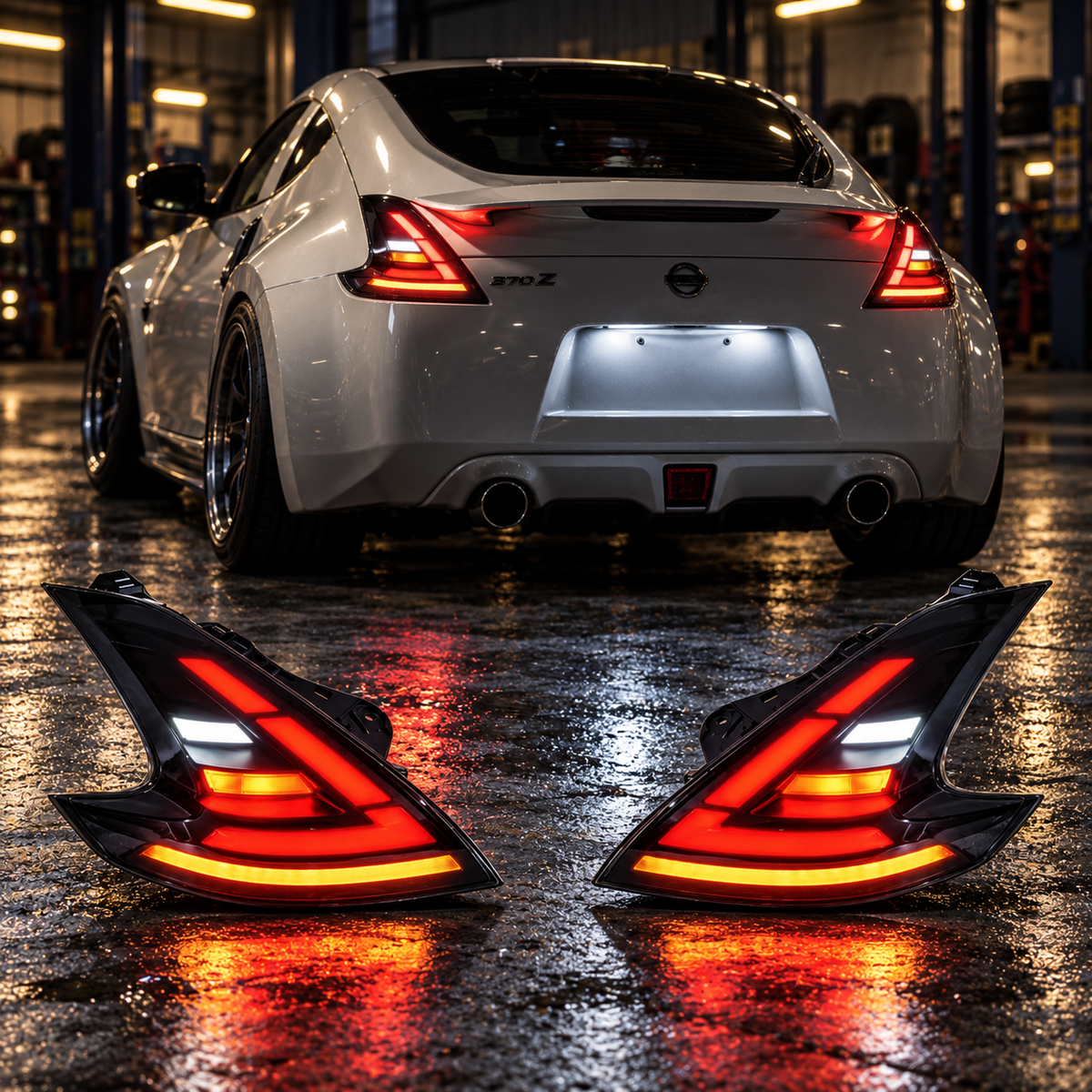 Nissan 370Z 2009-2022 Aftermarket LED RGB Sequential Tail lights