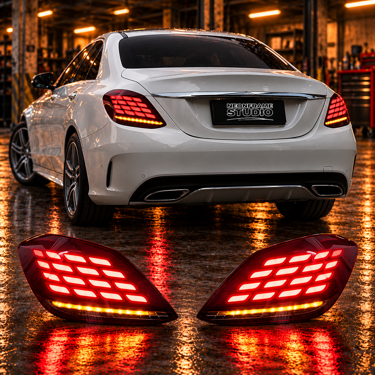 Mercedes C Class 2015-2021 Aftermarket LED Tail lights