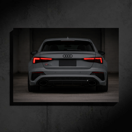 Audi RS3 LED Car Wall Art — Ready-Made Design