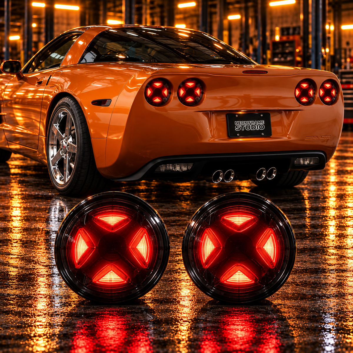 Chevrolet Corvette C6 2005-2013 Aftermarket LED Smoked Tail lights