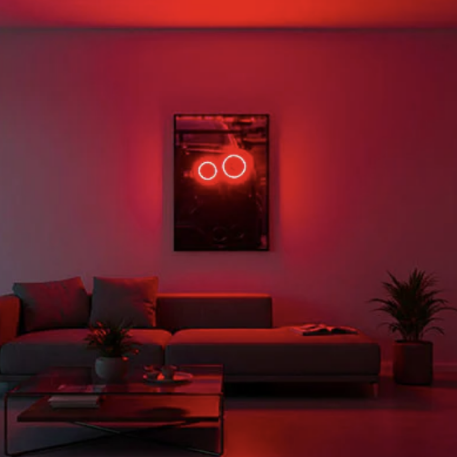 Honda S2000 LED Car Wall Art — Ready-Made Design (Silver)