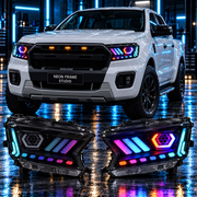 Ford Ranger 2015-2021 Aftermarket LED RGB Sequential Head Lights