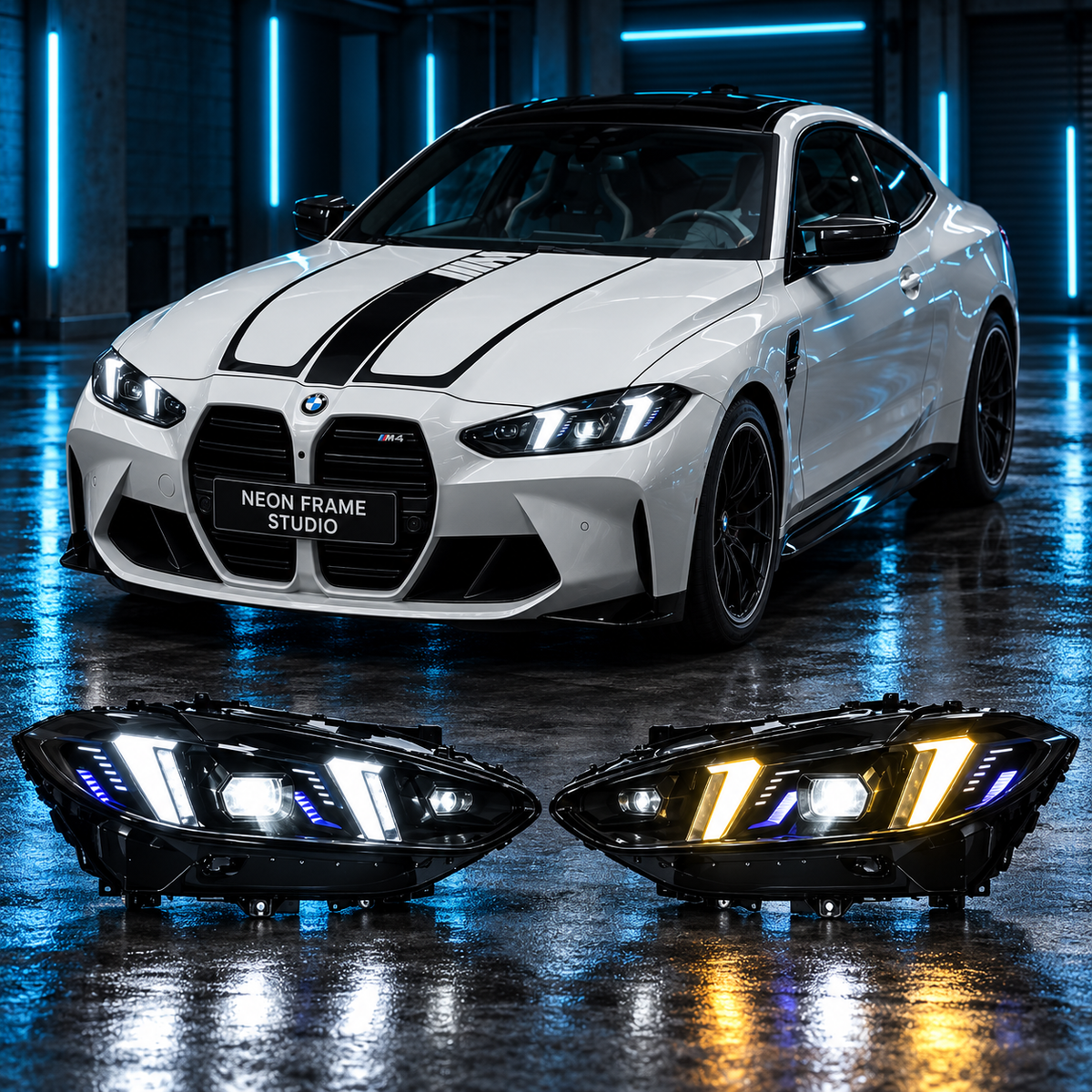 BMW M4 G82 G23 2019-2025 Aftermarket LED Sequential Head Lights