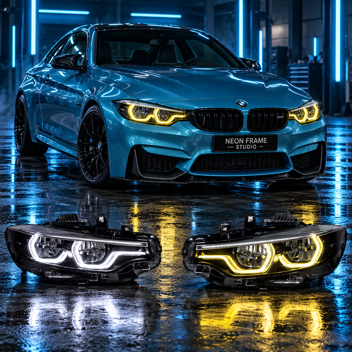 BMW M4 F32 F36 2013-2019 Aftermarket LED Sequential Head Lights
