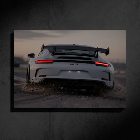 Porsche 911 GT3 LED Car Wall Art — Ready-Made Design