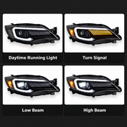 Subaru Impreza WRX 2008-2014 Aftermarket LED Sequential Head Lights