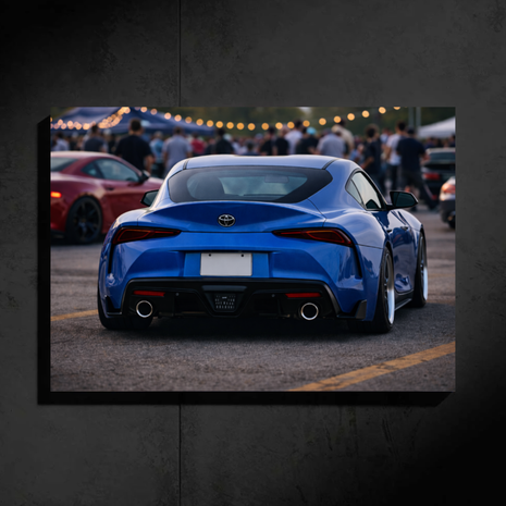 Toyota Supra MK5 LED Car Wall Art — Ready-Made Design