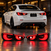 Infiniti Q50 2014-2024 Aftermarket LED Smoked Tail lights