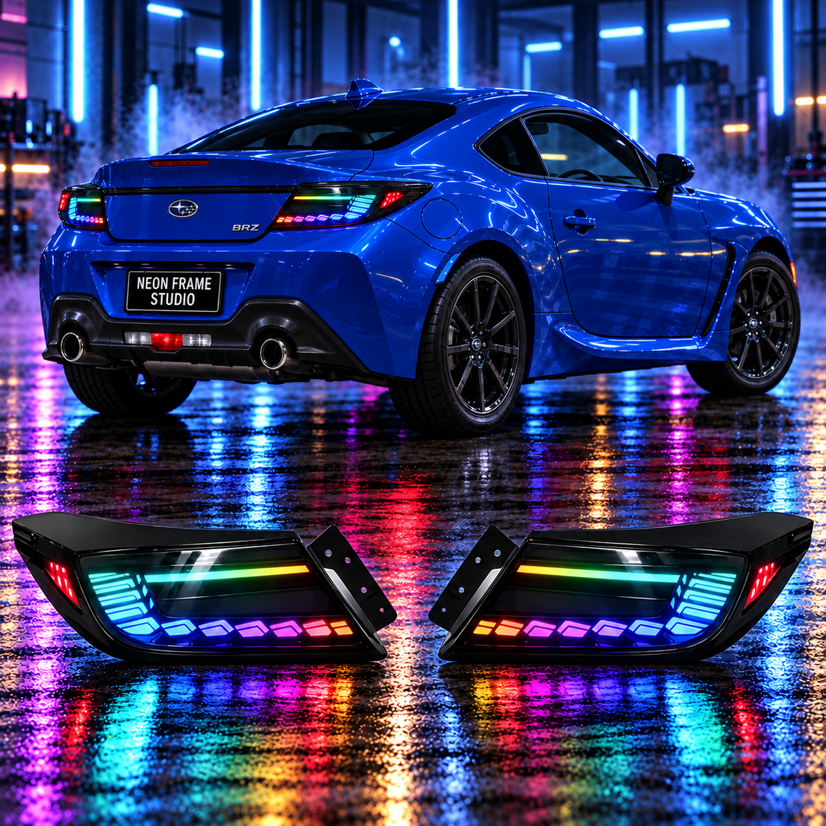 Subaru BRZ 2021-2025 Aftermarket LED RGB Sequential Tail lights
