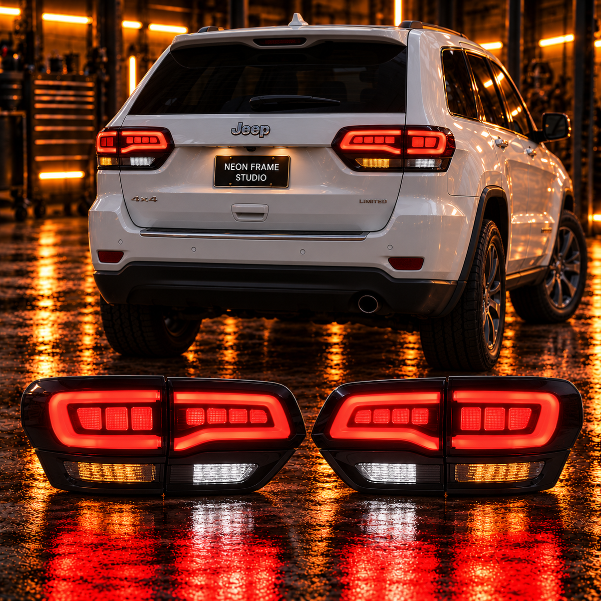 Jeep Grand Cherokee 2014-2021 Aftermarket LED Smoked Tail light
