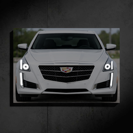 Cadillac CTS LED Car Wall Art — Ready-Made Design