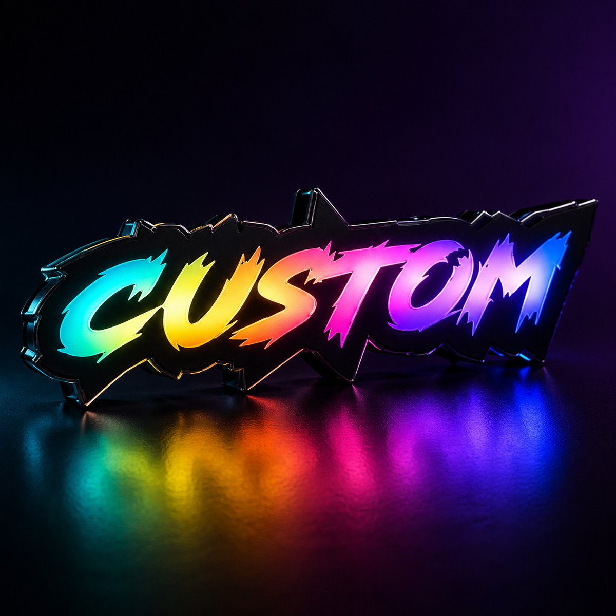 Custom RGB Car Badge - Customized RGB Badge Your Way