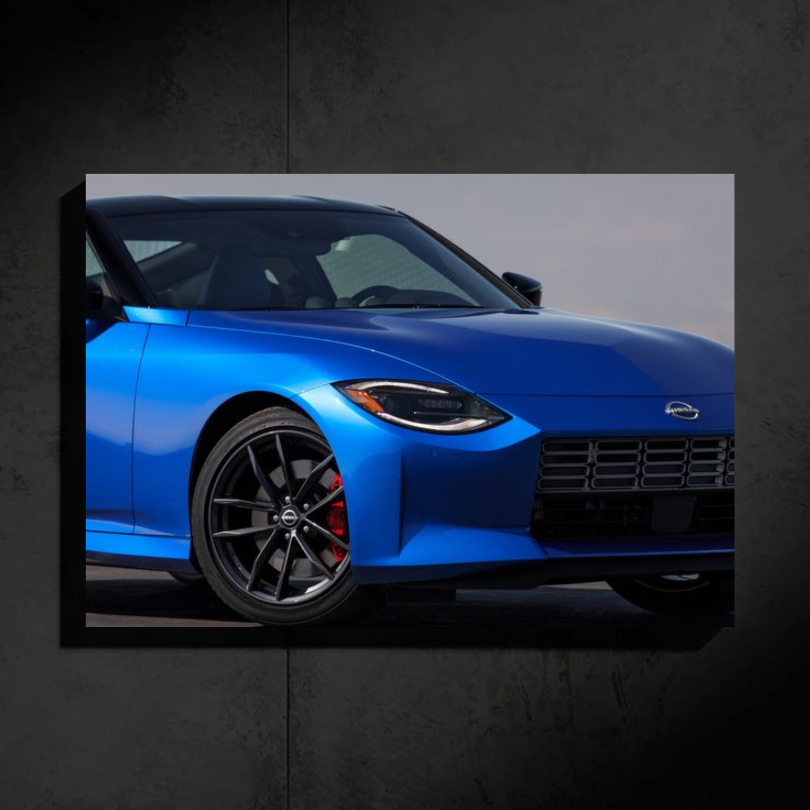 Nissan 400Z LED Car Wall Art — Ready-Made Design (Daytona Blue)