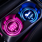 Custom LED RGB Car Cup Holders Coaster Insert Pucks