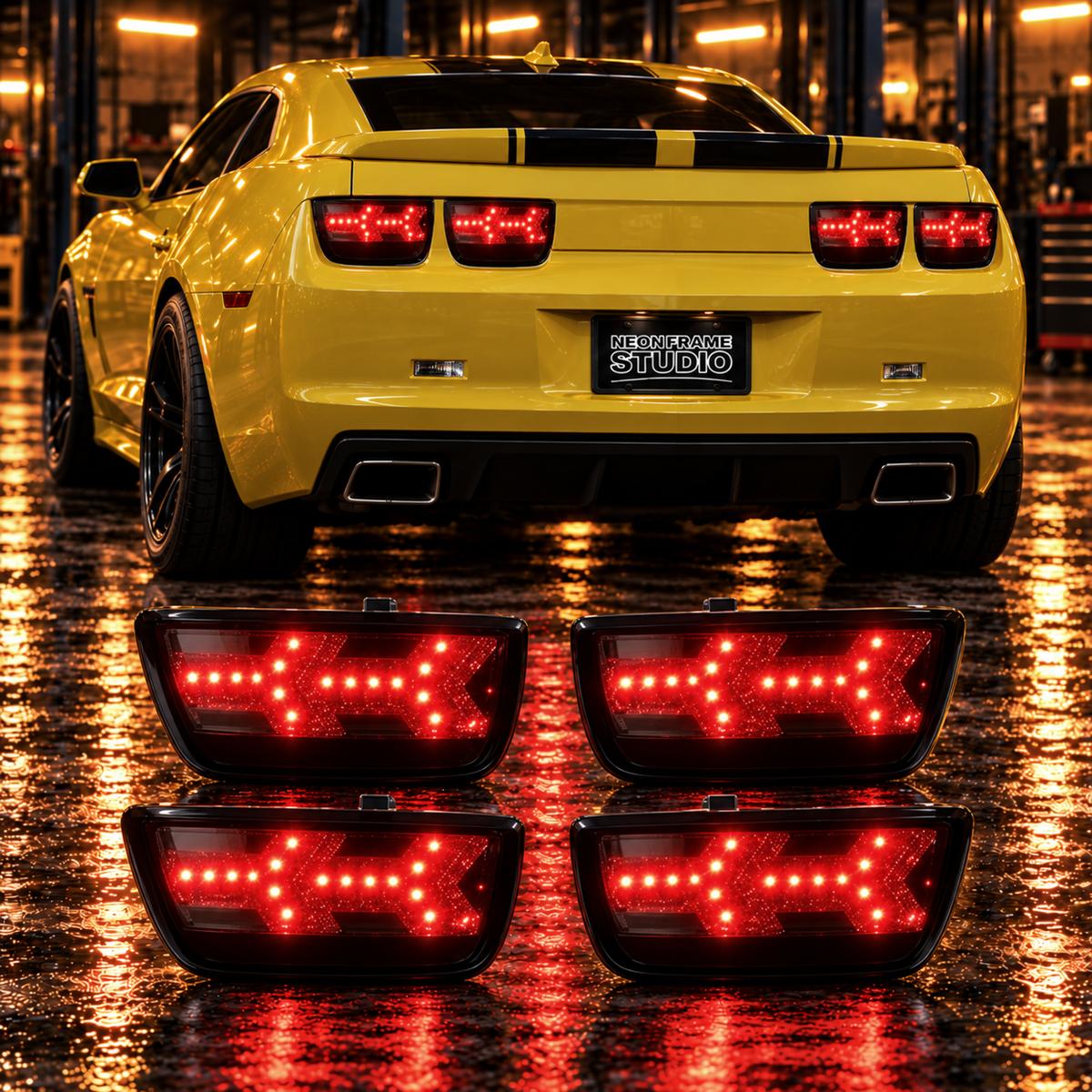 Chevrolet Camaro 2009-2013 Aftermarket LED Smoked Tail lights