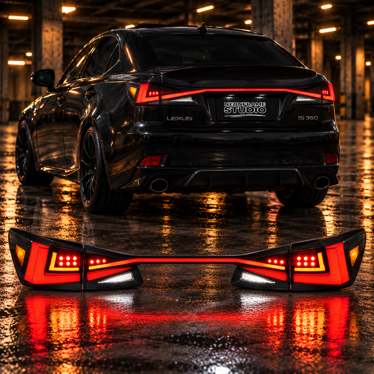 Lexus IS 250 300 350 ISF 2006-2012 Aftermarket LED RGB Tail lights