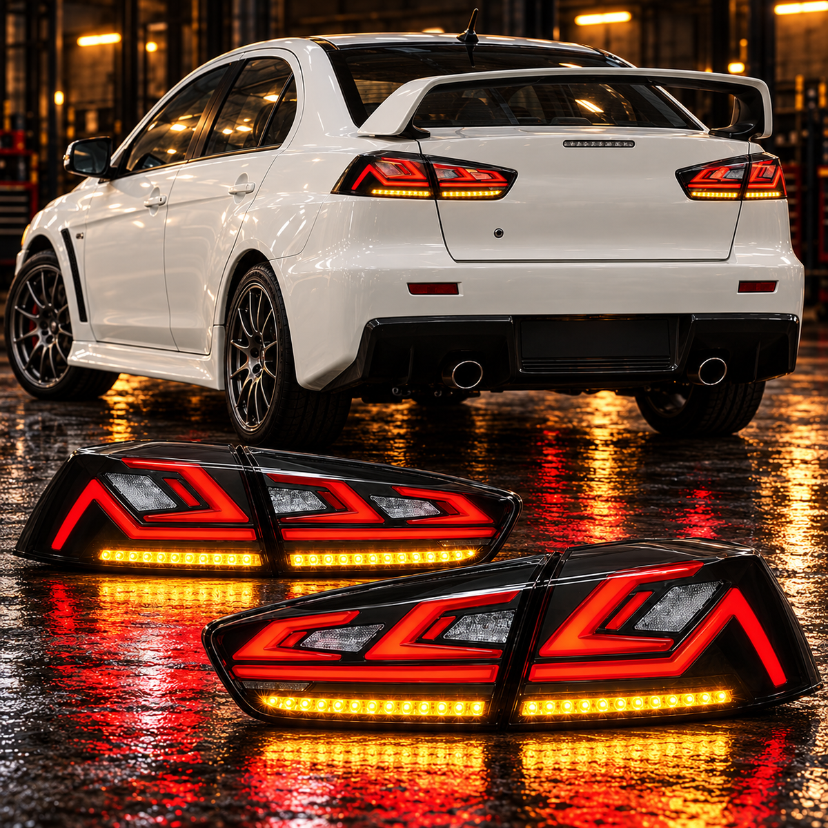 Mitsubishi Lancer & EVO X 2008-2018 Aftermarket LED Sequential Tail lights