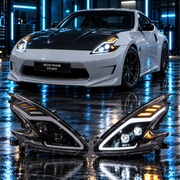 Nissan 370Z 2009-2022 Aftermarket LED RGB Sequential Head Lights