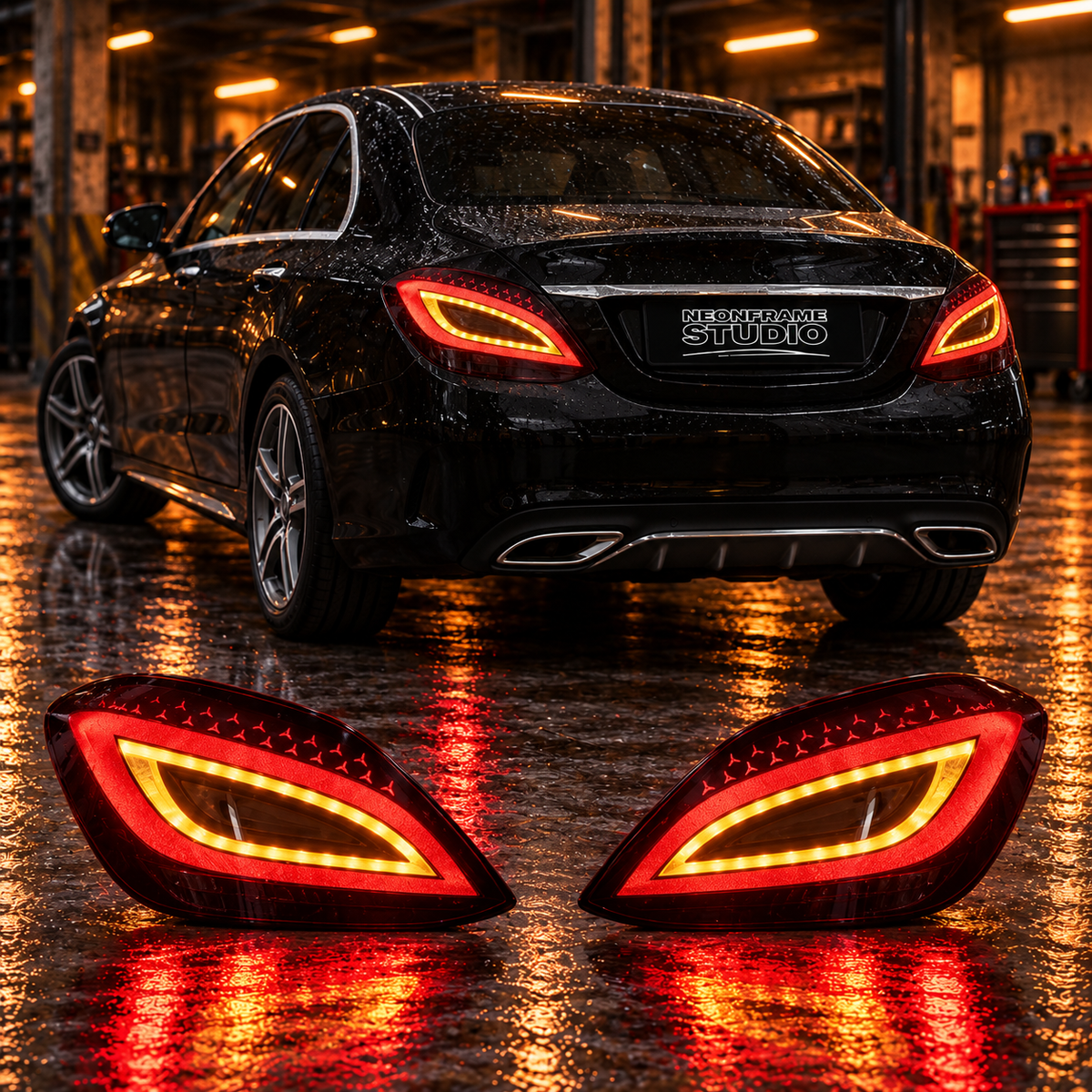 Mercedes C Class 2015-2021 Aftermarket LED Tail lights