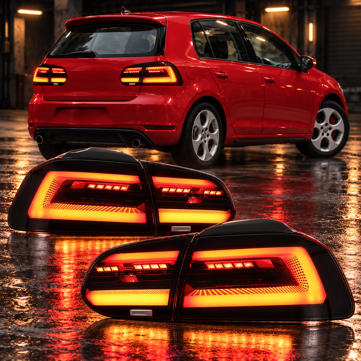 Volkswagen Golf Mk6 2008-2013 Aftermarket LED Sequential Tail lights