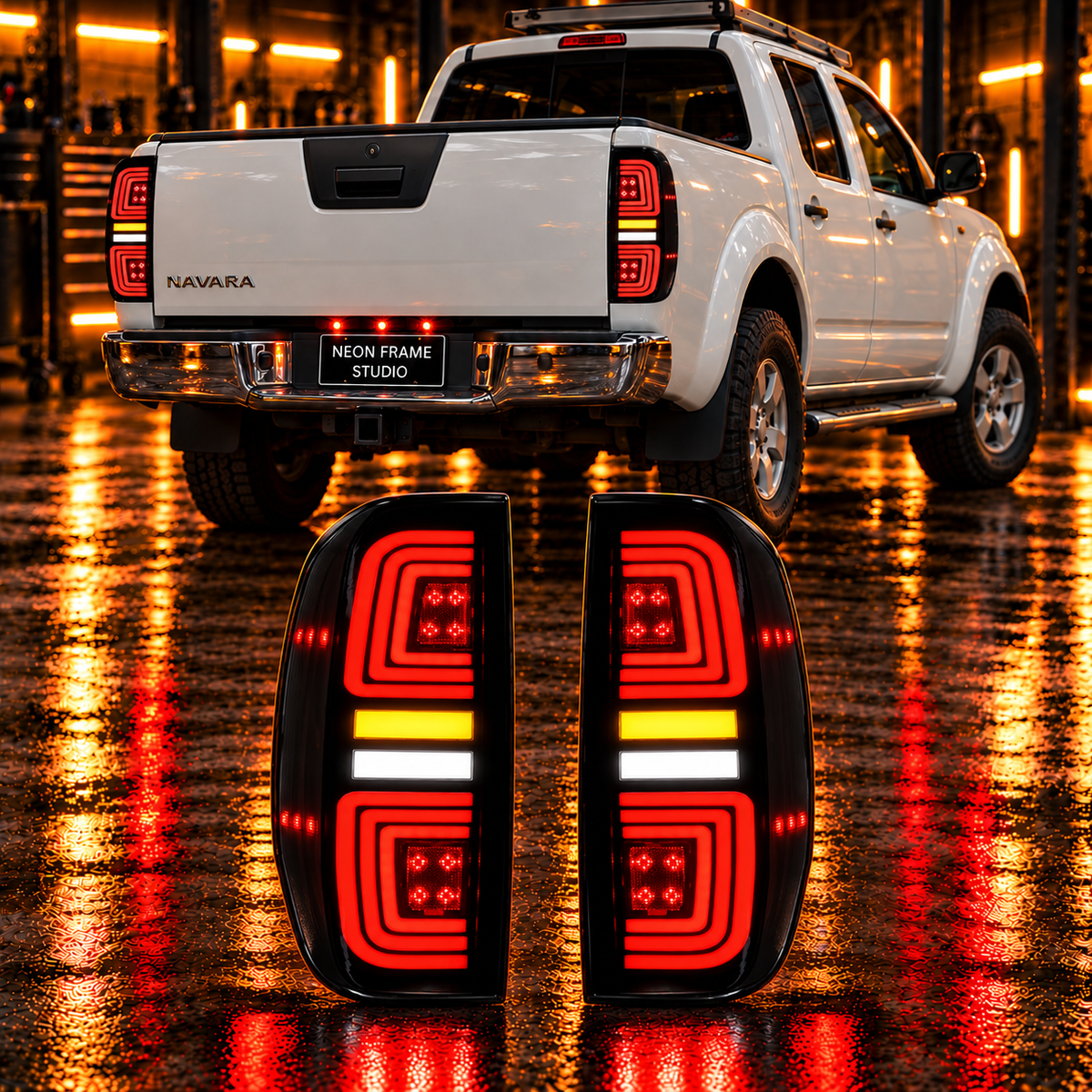 Nissan Navara 2005-2014 D40 Aftermarket LED Smoked Tail light