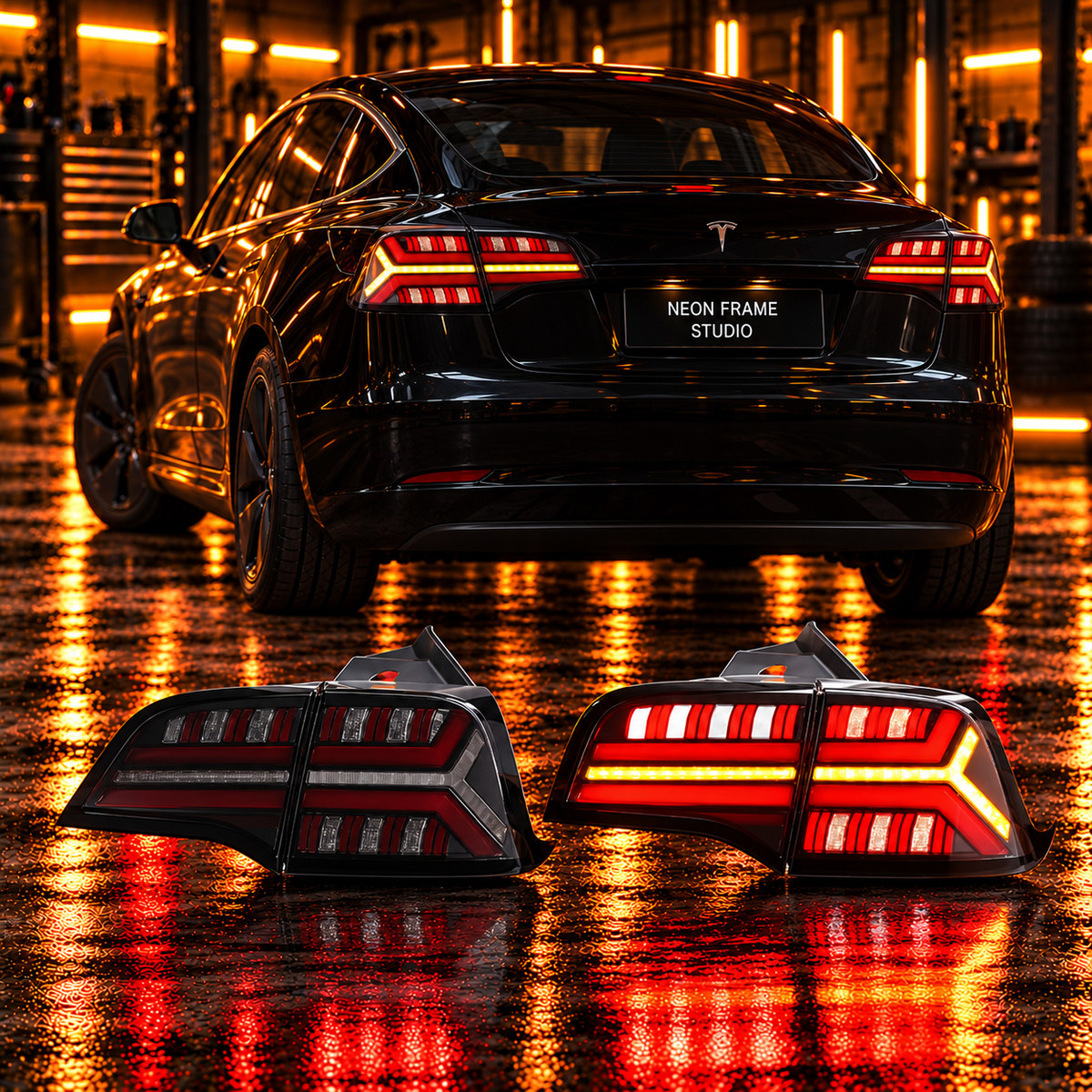 Tesla Model 3 2017-2023 Aftermarket LED Smoked Tail light