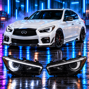 Infiniti Q60 2016-2022 Aftermarket LED RGB Sequential Projector Head Lights