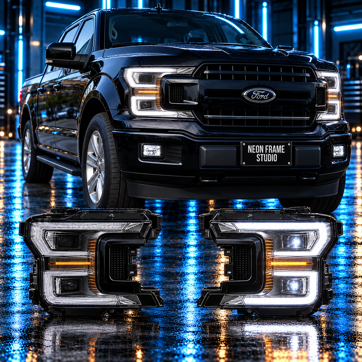 Ford F-150 2017-2019 Aftermarket LED Sequential Head Lights