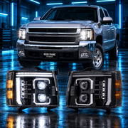 Chevrolet Silverado 2007-2014 Aftermarket LED Sequential Head Lights