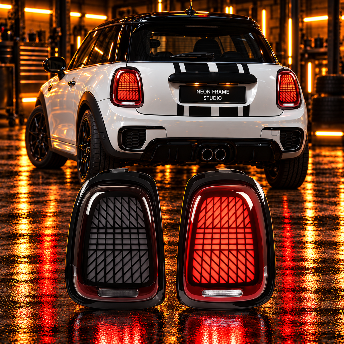 MINI Cooper 2014-2023 Aftermarket LED Smoked Tail light