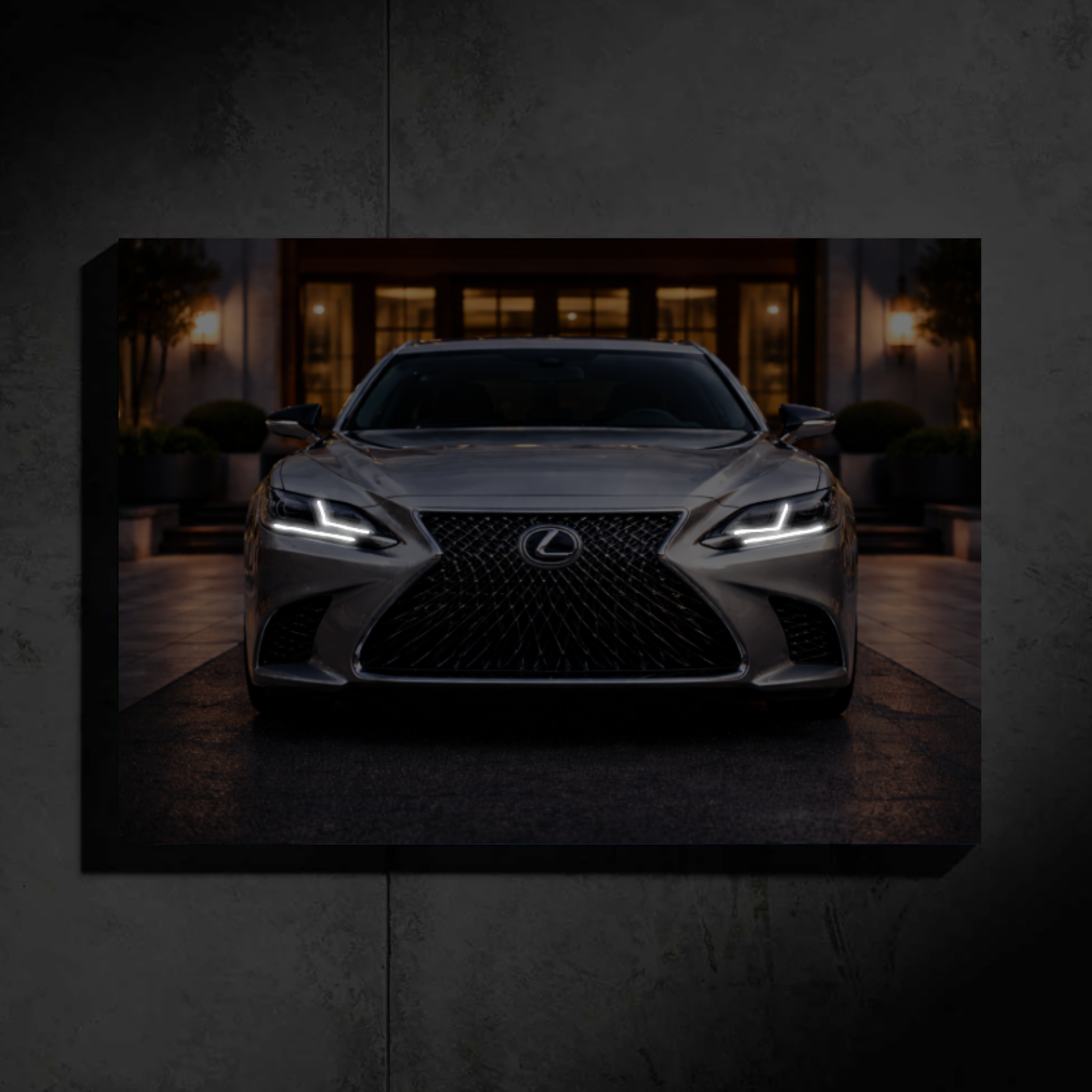 Lexus lS350 LED Car Wall Art — Ready-Made Design (Silver)