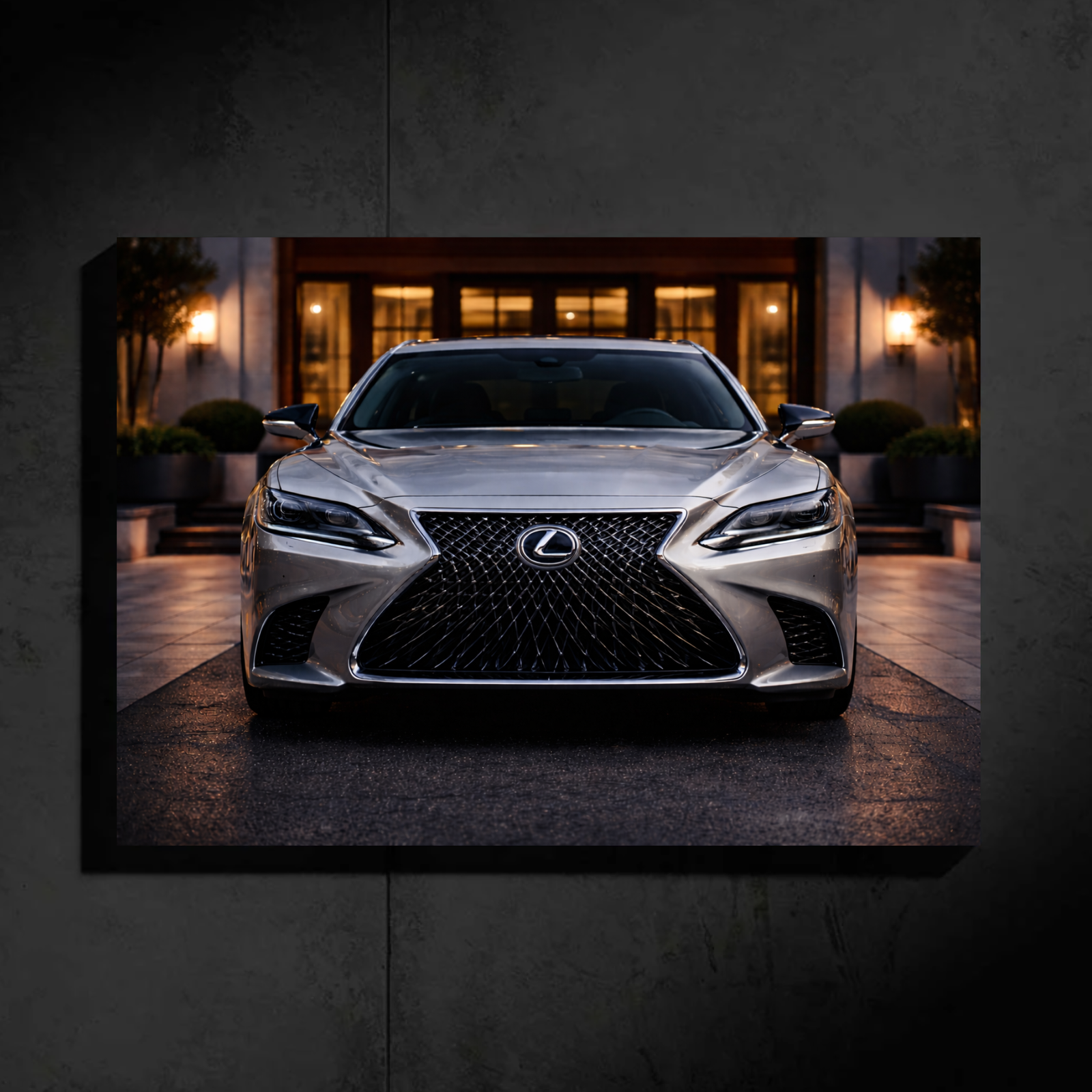 Lexus lS350 LED Car Wall Art — Ready-Made Design (Silver)