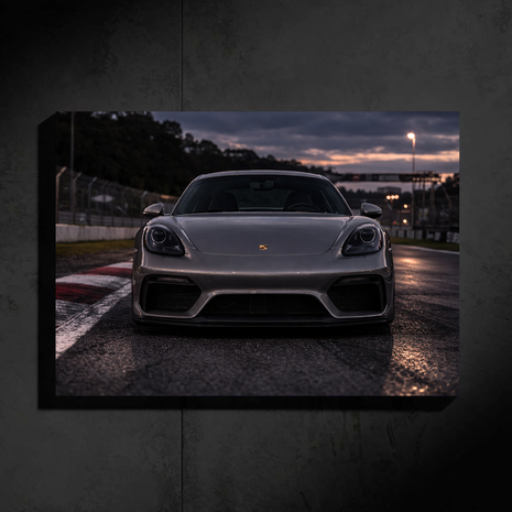 Porsche Cayman LED Car Wall Art — Ready-Made Design