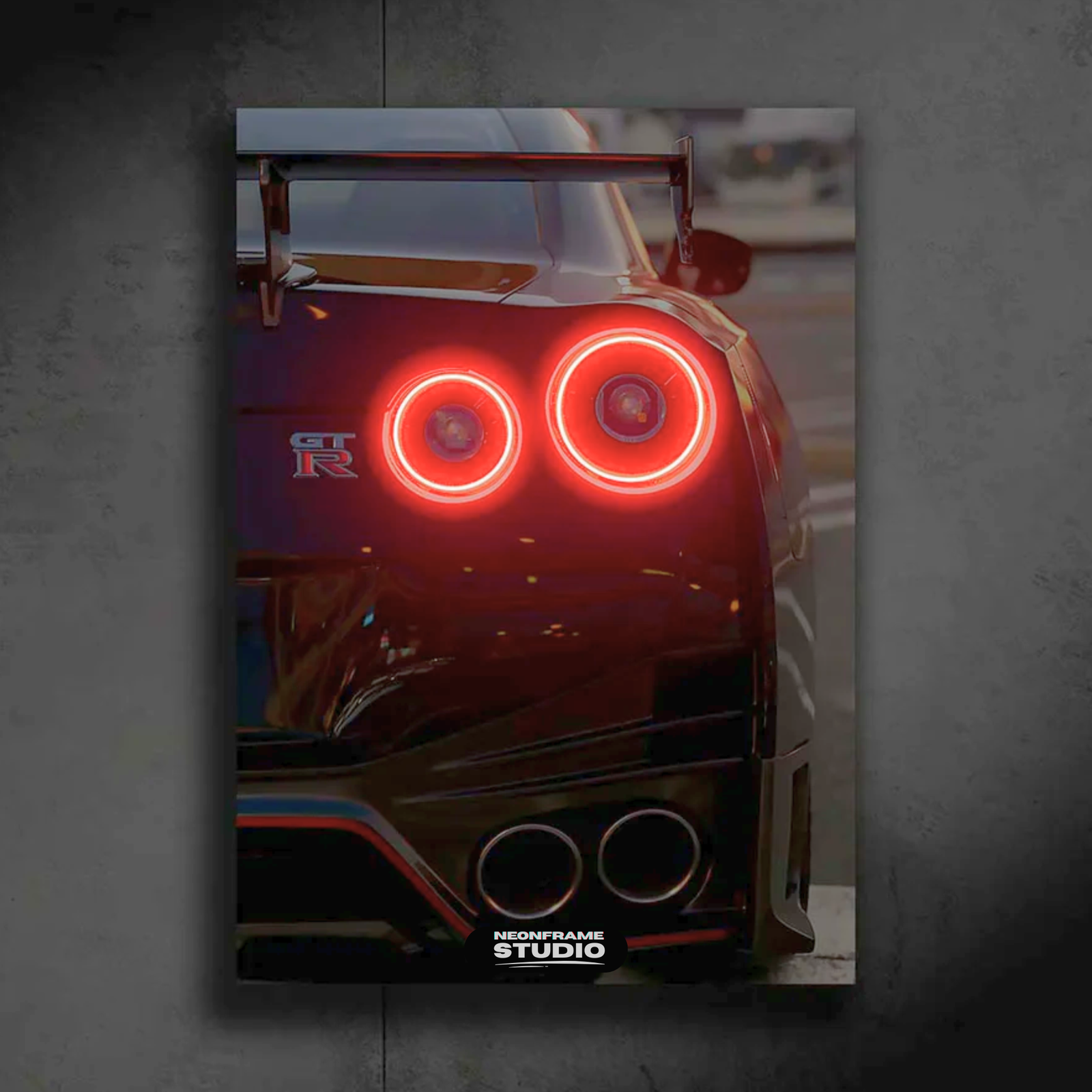 Nissan GT-R LED Car Wall Art — Ready-Made Design