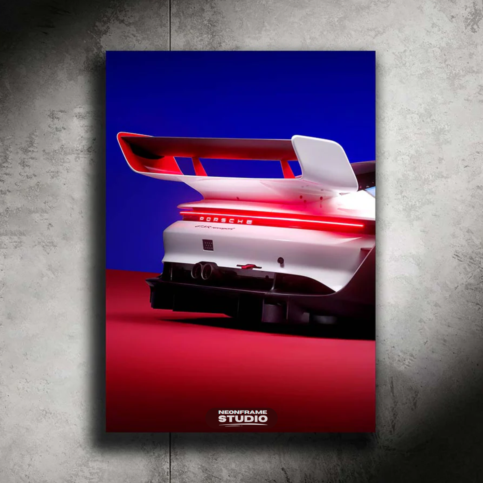 Porsche 911 GT3 LED Car Wall Art — Ready-Made Design