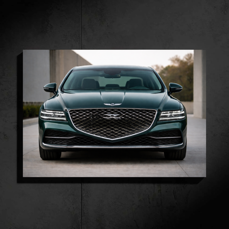 Genesis G80 LED Car Wall Art — Ready-Made Design