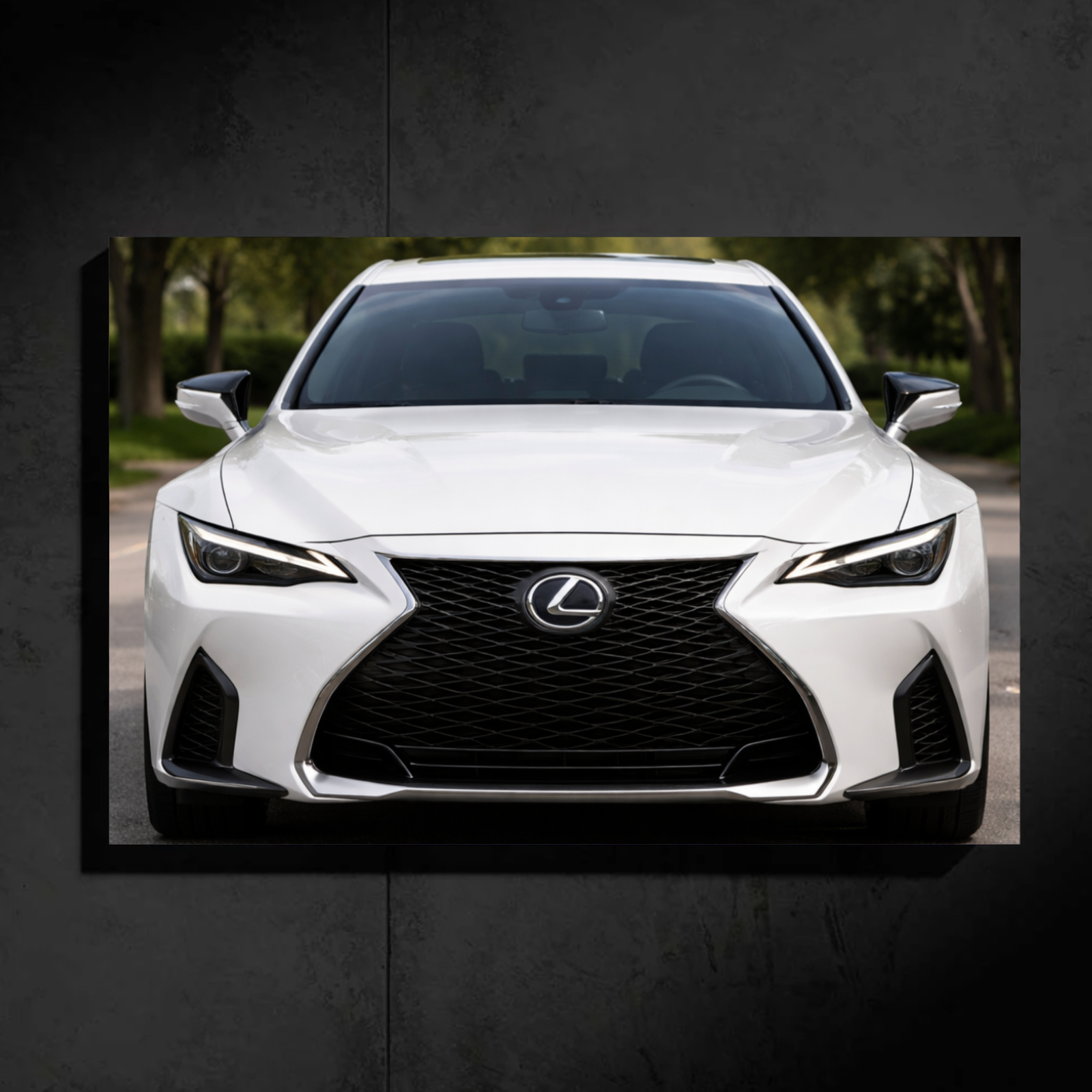 Lexus IS LED Car Wall Art — Ready-Made Design (White)