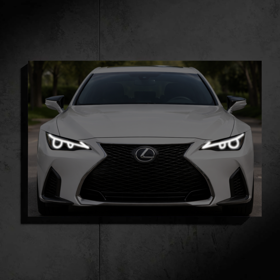 Lexus IS LED Car Wall Art — Ready-Made Design (White)