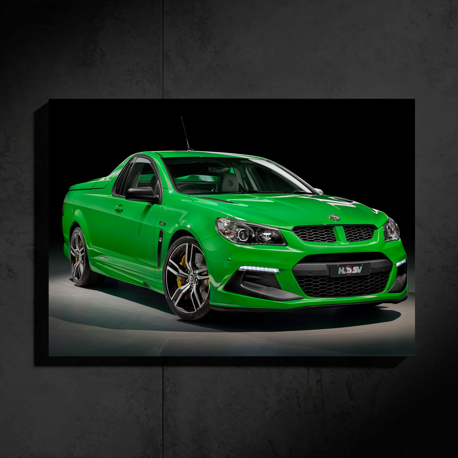 Holden HSV Maloo LED Car Wall Art — Ready-Made Design (Green)