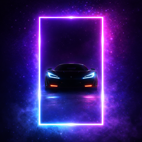 Custom LED Car Wall Art | Design Your Own Neon Car Photo Frame