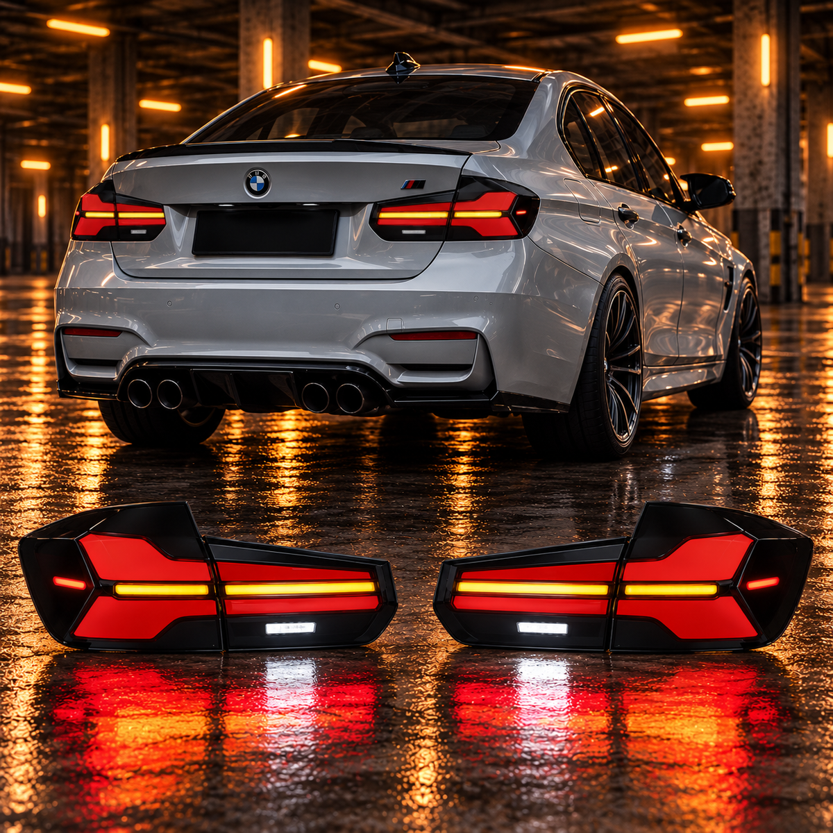 BMW 3 Series 2013-2018 Aftermarket LED Sequential Tail lights (F30 F35 F80 M3)